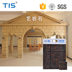High-molecular polymer chip stone for spreadable stone coating decorative Architectural material