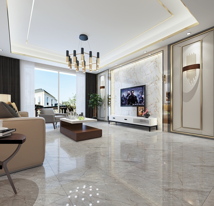 Sitting Room Polished Glazed 600Mm X 600Mm Hd Digital Porcelain Floor Tiles In Nepal