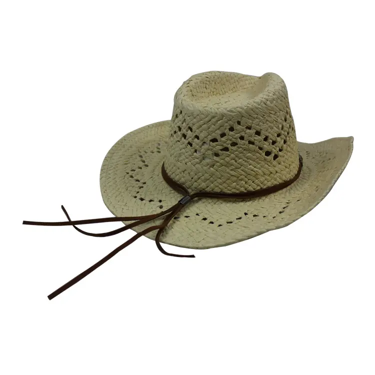 Wholesales high quality unisex cowboy hats straw for sale