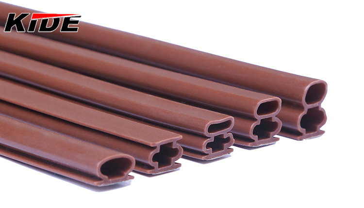 Silicone rubber door weatherstripping burglar-proof door seal