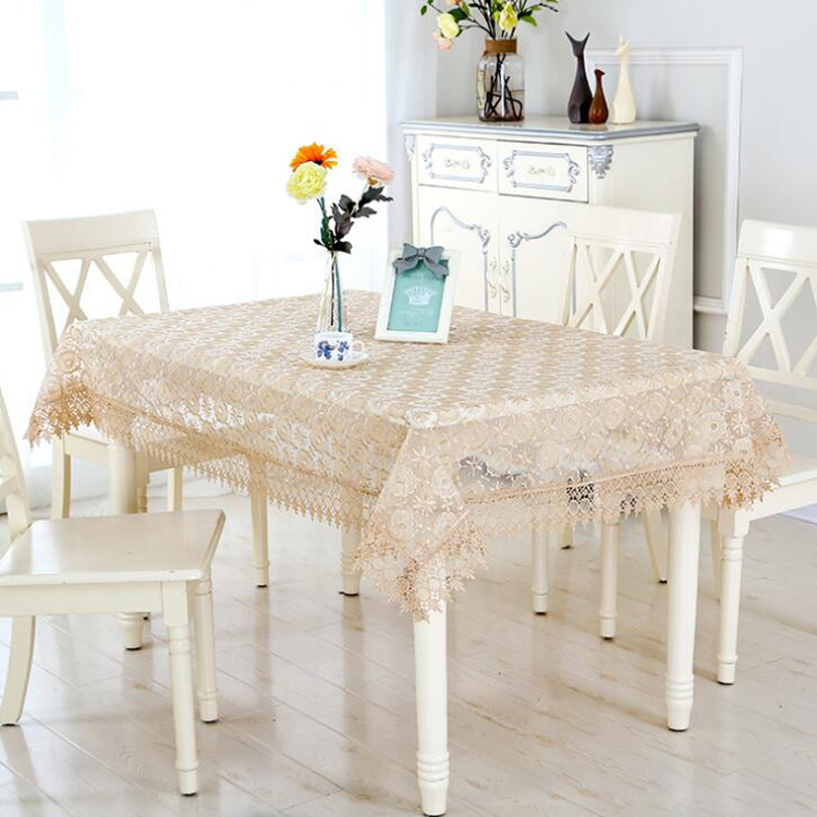Wholesale handmade embroidery table cloth for dining room