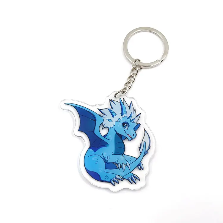 Wholesale Custom Laser Cut Acrylic Cartoon Character Keychains For Promotional Gift