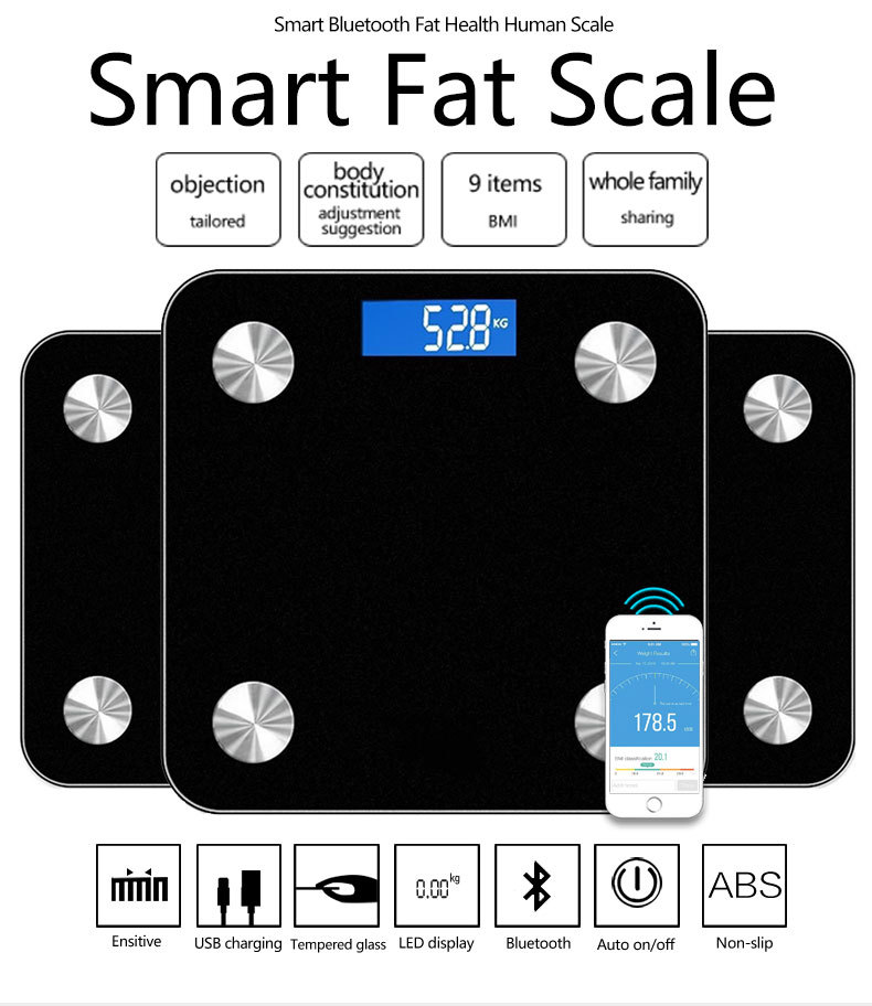 Wholesale personal bathroom scale BMI smart scale body fat
