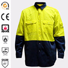 Aramid high visibility breathable cut resistant FR fire resistant heat-insulation workwear mesh shirts