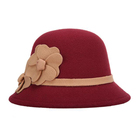 Retro Female Woolen Fedora Hat Casual cloche Chapeau Cap Wool Felt