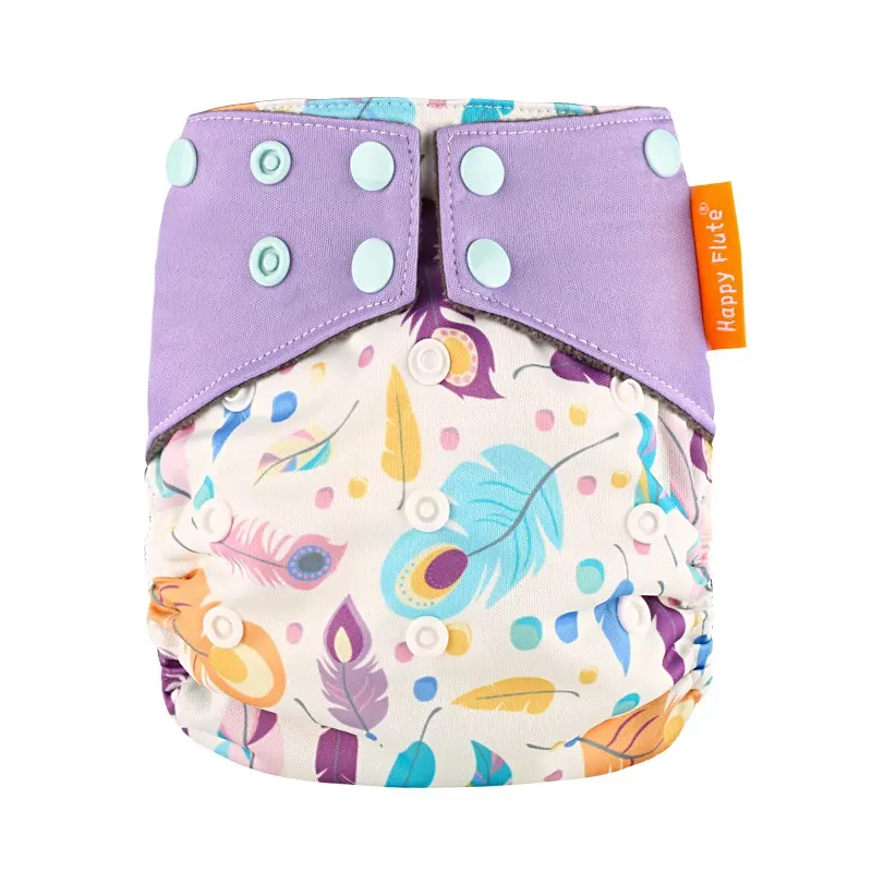 Free shipping Happy Flute one size cheap suede cloth reusable pocket baby cloth diaper manufacturers