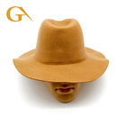 Customized Wool Fedora Hat 100% Australian Wool Brown Bowler Men's Formal Hat