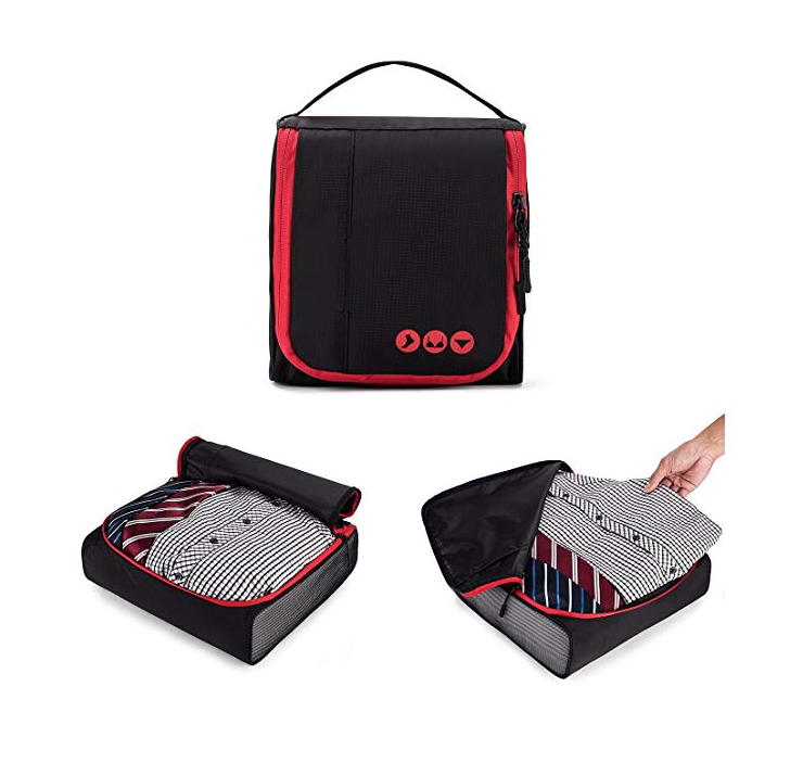 3 tailles Portable 6 ensembles de cubes d'emballage organisateur de bagages de voyage pour accessoires de cabine