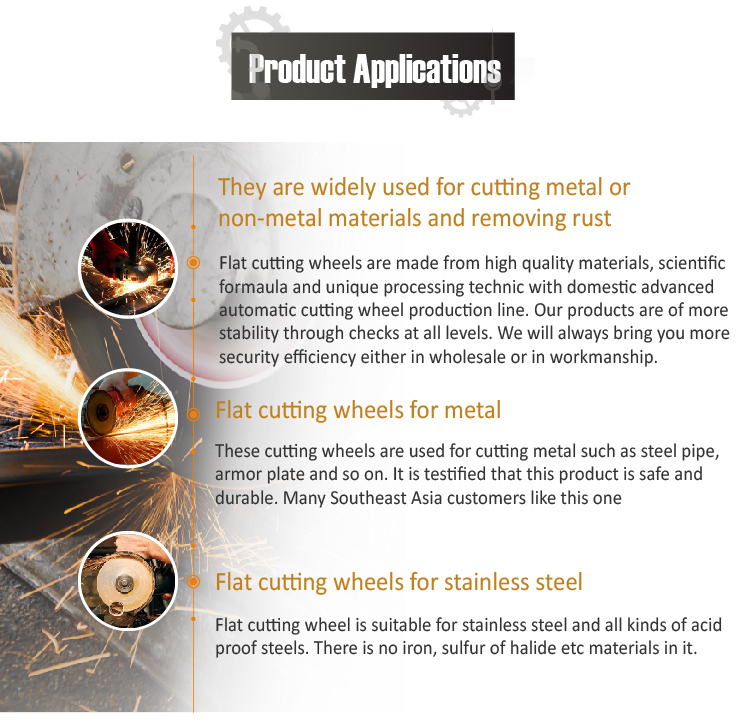 Cutting Wheel For Metal Grinding Disc Abrasive 4 Inch Cutting Wheel Disc