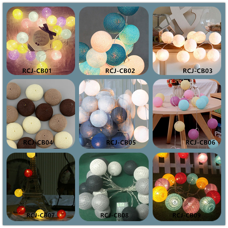 LED Cotton String Light Led Light Battery Operated For Christmas Indoor Decoration string lights