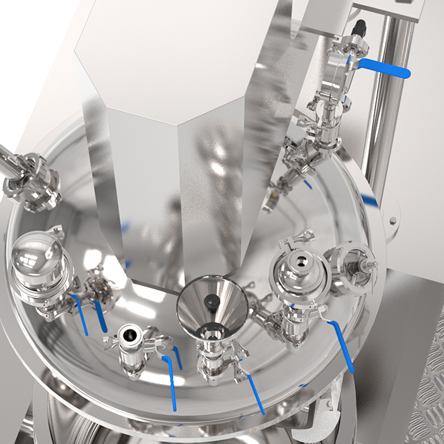 cosmetics vacuum emulsifying homogenizer mixing machine