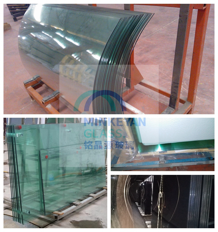 bend /curved tempered glass for curtain wall,curved tempered glass sheet price