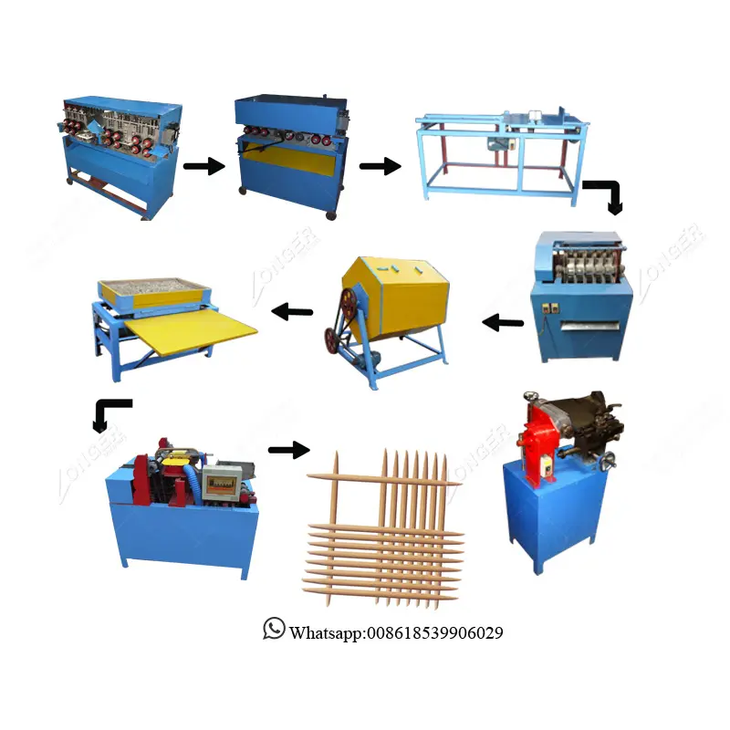 Bamboo Stick Factory Supply Commercial Making Toothpicks Wood Machine