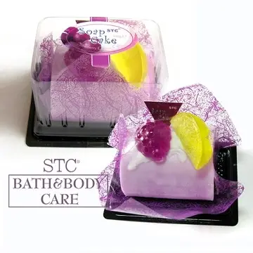 Lovely custom handmade cake shape bath soap for promotional gift