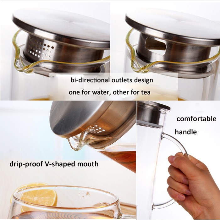 High borosilicate glass kettle large capacity glass cold water juice glass