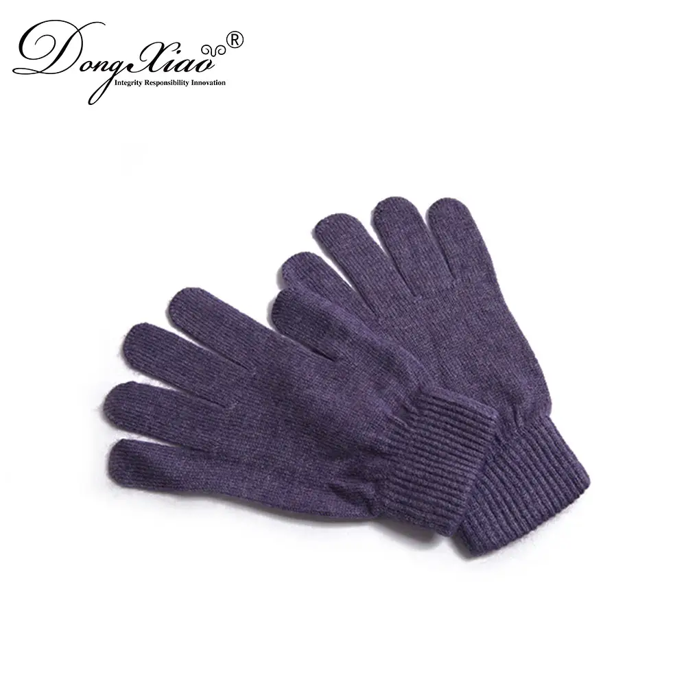 100% high quality cashmere knitting gloves
