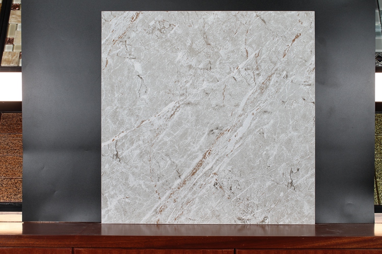 China Foshan Brand Names Marble Look Polished Glazed Decorative 6X6 8X8 Ceramic Floor Tile