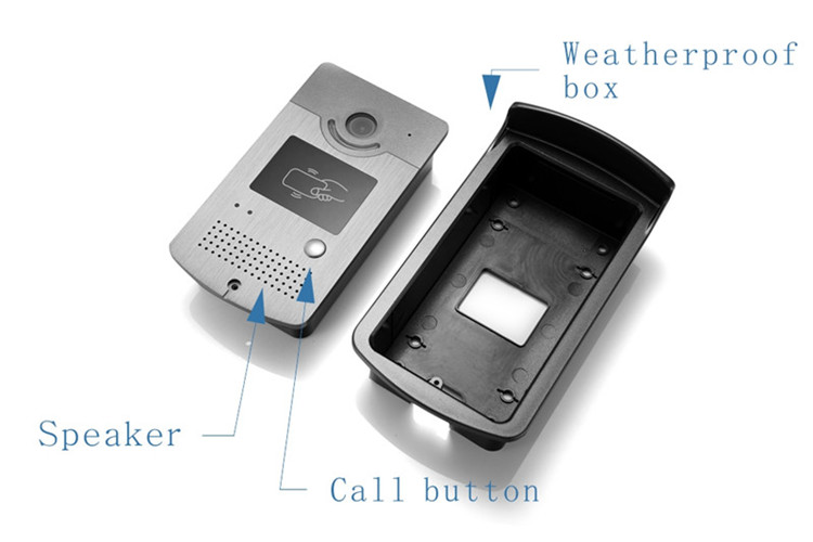 Video doorbell  for 7 Inch touch video door phone LCD Monitor Touch Key Video DoorPhone