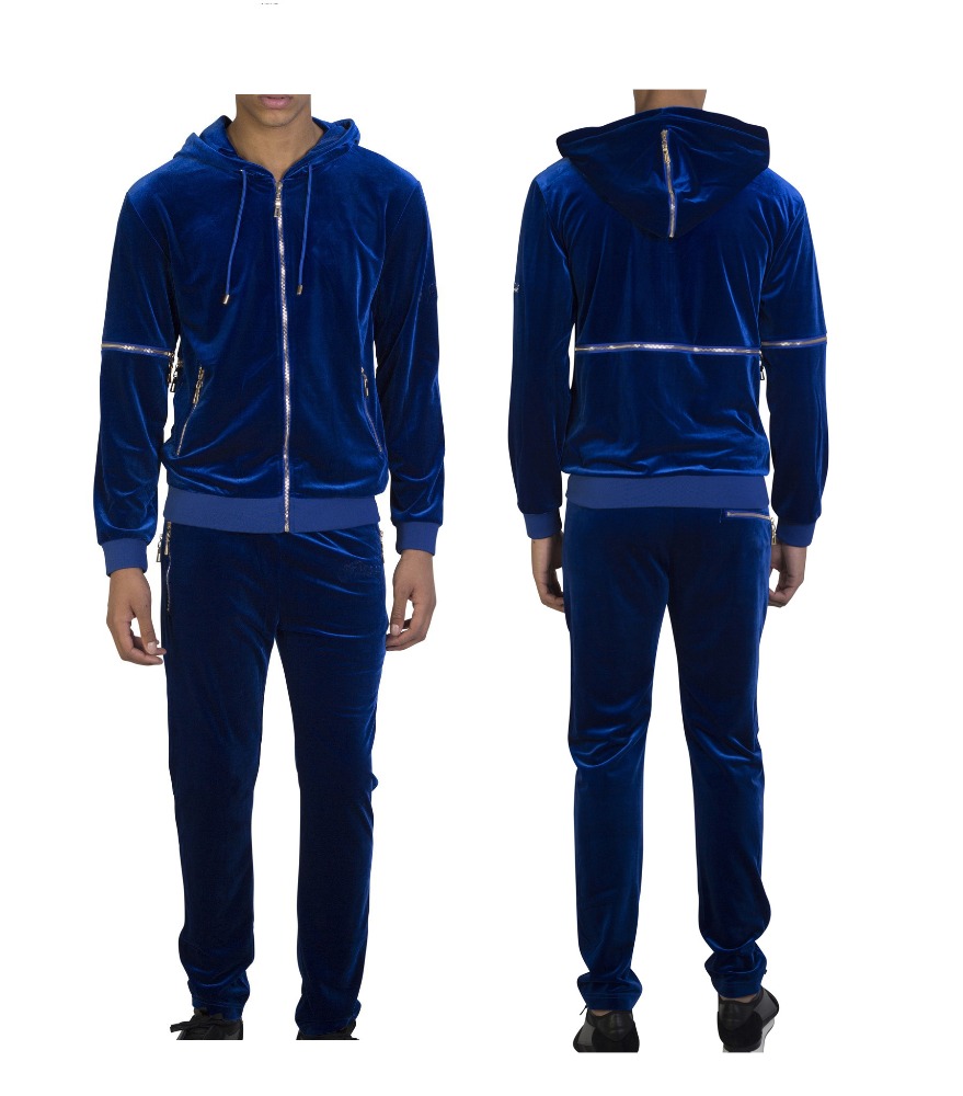 mens velour tracksuit wholesale