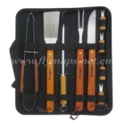 9 PCS Portable BBQ Accessories Grilling Set With Zipper Bag