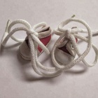 Red canvas made mini toy sneakers,for small doll..