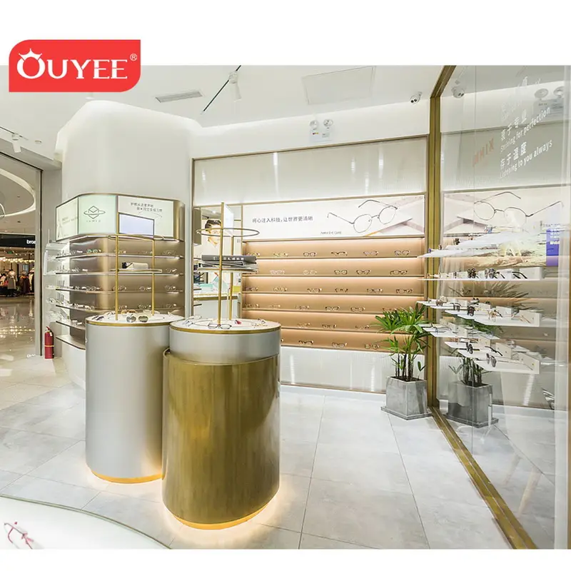 Luxury Brands Eyewear Cabinet Shop Interior Design Optical Store Fixtures Custom Optical Shop Interior Design