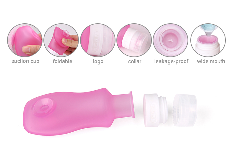 Customized Eco Non-toxic Size Silicone Travel Bottle Set Kit for Personal Care