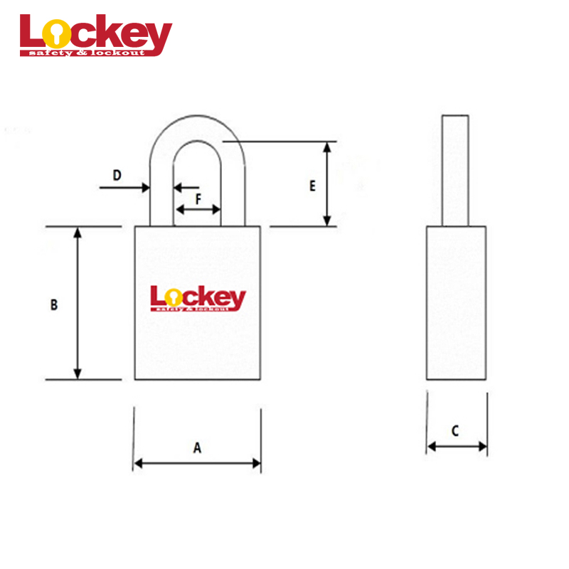 Industrial Solid Brass Pad Locks Custom Length Steel Shackle Brass Padlock