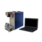 20W 30W JPT M1+ M6+ MOPA Color Fiber Laser Engraving Machine for Metal Vaccum Cup Bottles