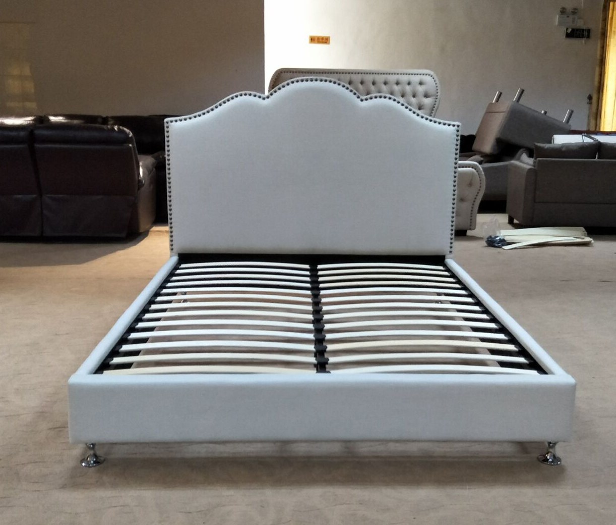 bedroom furniture custom made leather king size bed double modern queen bed china bed factory wholesale
