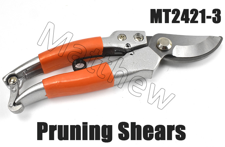 MT2241-3 Wholesale Soft Handle Garden Tool Single Pruning Garden Shears