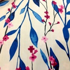 woven 100% rayon viscose challis snake skin and floral print fabric