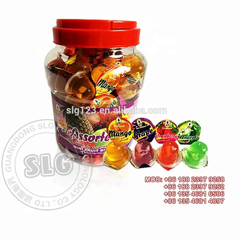 15g Jar Pack fruit mini Jelly Cup with Fruits