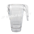 bar, pub, restaurant use 55 oz. Customizable Clear plastic Textured Pitcher with Lid