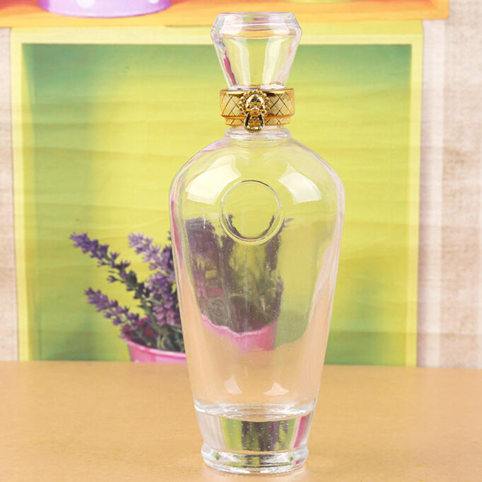 750ml Empty Liquor Bottles Sale Glass Exist Sample for Free Cork Juice Round Beverage Accept Customized Tt Payment Machine-made