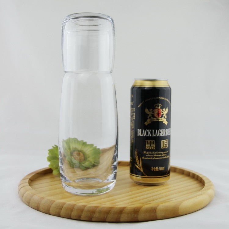 Mouth Blown Bedside Glass Water Carafe/Glass Water Jug Set.