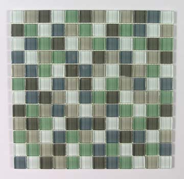 Glass stone mix mosaic for bathroom