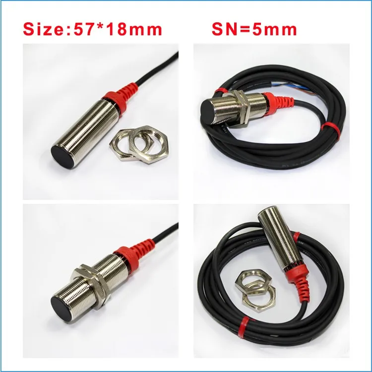 IP 67 waterproof M18 5mm npn metal detector proximity sensor for drill position