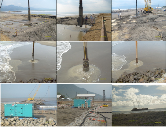 Vibro Columnas de piedra de reemplazo para 130 KW Columnas de fundación Construcción Vibro Flotación