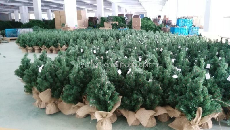 7.4 Feet PVC white lightschristmas trees large christmas decoration supplies-old pohon natal albero di natale arbol de navidad