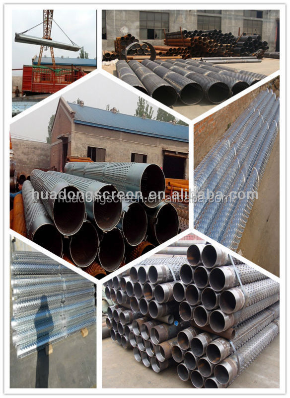 galvanized deep well screen pipe / bridge slot screen