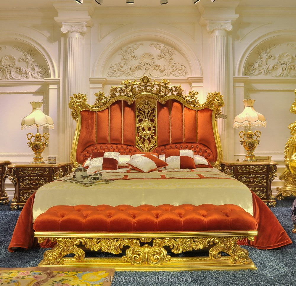 luxury dubai bedroom furniture set for sale from foshan