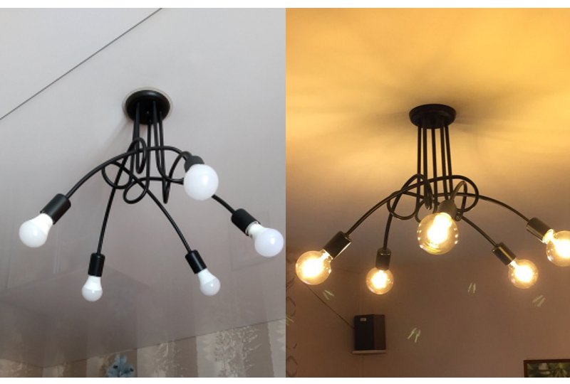 Hot Vintage modern ceiling lamp Industrial Loft Chandelier Ceiling Lamp With 5 Lights (Black) bulbs not included