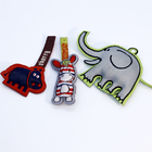 Custom Brand Name Logo Cute Shaped Woven Puffed Zipper Puller