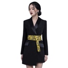 MZ19623 High Fashion V-neck Women Formal Dresses Office Lady Elegant Dress Women Office Wear Work