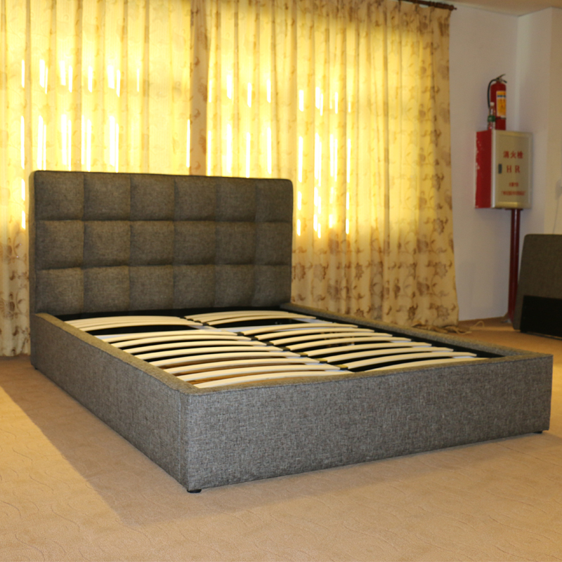 furniture bed factory top MDF double wood bed frames with drawers china factory wholesale