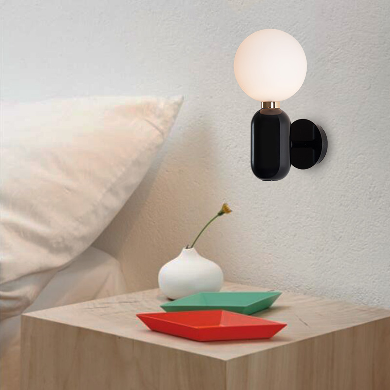 loft Modern design simple nordic style E27 bulbs glass wall lamp
