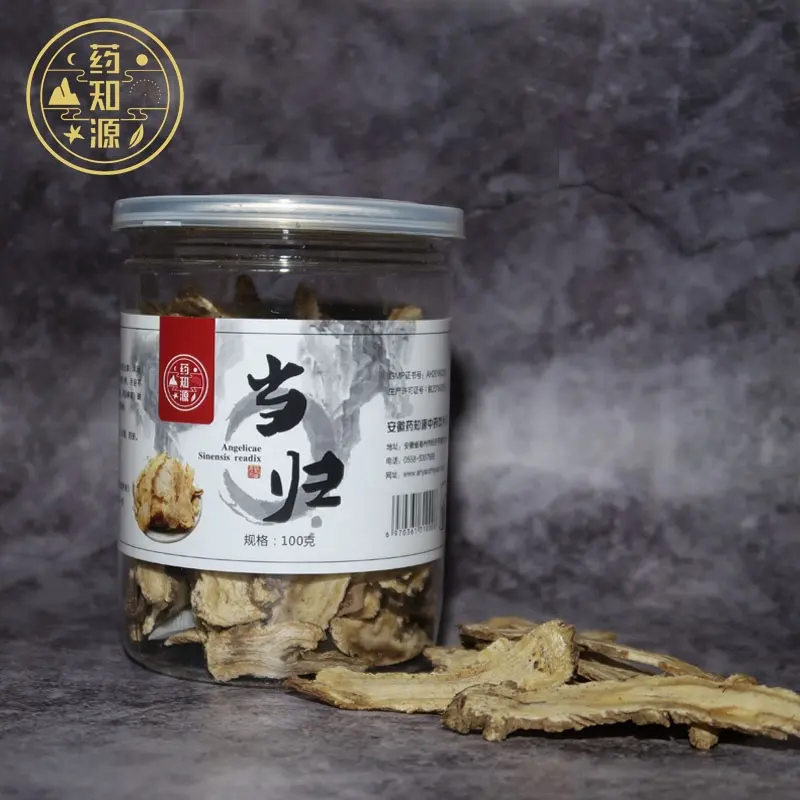 Dang Gui Chinese Medicine High Quality Sulfur-Free Canned Angelica Root Slices