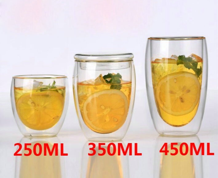 9 oz Strong Double Wall Manhattan Style Old-fashioned Scotch/Whiskey Glasses