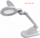 Nail beauty equipment LED 5W desktop magnifier magnifying nail Lamp with Base for nail salon use